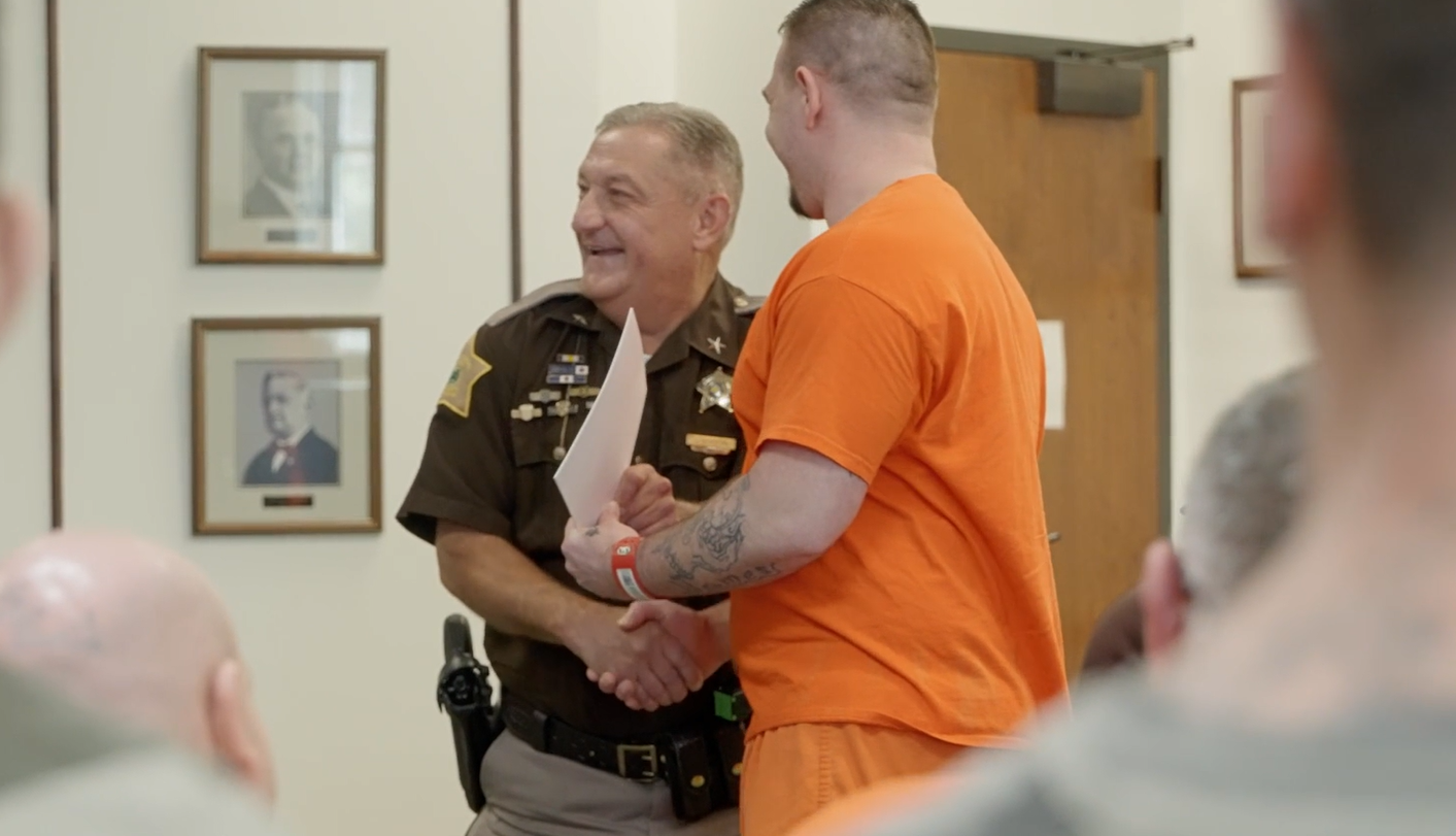 Scott County Sheriff Jerry Goodin at VR graduation
